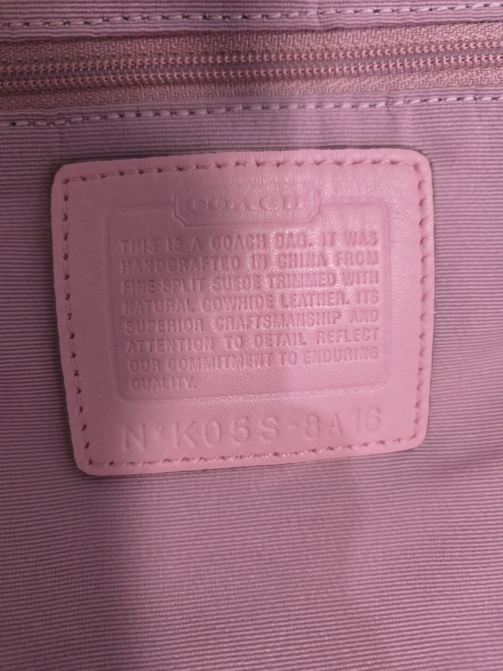 Vintage Y2K Coach Pink Suede Soho Hobo Shoulder Bag - Picture 11 of 17